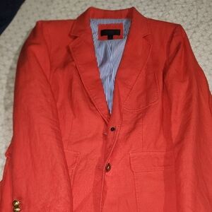 J. Crew Vibrant Red Blazer